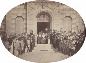 Kaiserliches Asyl von Vincennes: der 15. August, der Gruß an den Kaiser, 1859