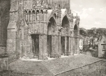 Kathedrale von Chartres - Portikus des Südens XII. Jahrhundert, ca. 1854, gedruckt ca. 1857