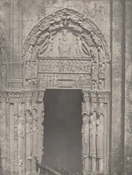 Kathedrale von Chartres, Westseite, rechte Seitentür, XII. Jahrhundert