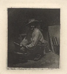 Der hockende Maurer