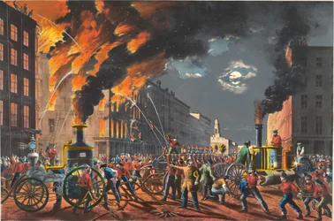 Das Leben eines Feuerwehrmanns: Die neue Ära. Dampf und Muskelkraft.