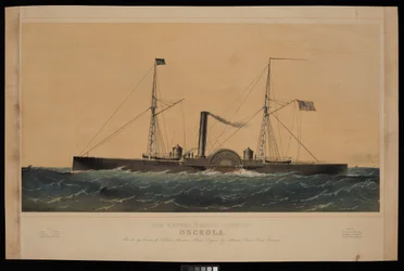 Das Kanonenboot der Vereinigten Staaten Osceola