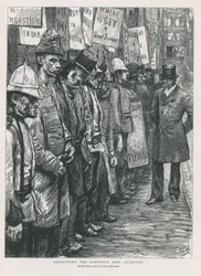 Rekrutierung der Sandwich-Männer