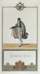Uniform des Staatsrats für die Krönung Napoleons, 1804 (Farbstich)