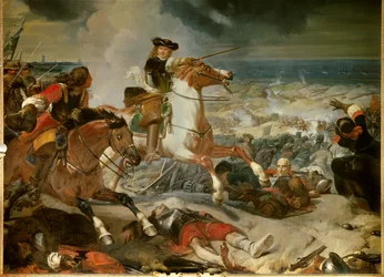 Dreißigjähriger Krieg: „Schlacht der Dünen bei der Belagerung von Dünkirchen, gewonnen von Marschall Henri de La Tour d