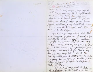 2. Seite eines Briefes an Baudelaire