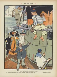 Unsere guten Matrosen. Illustration für Le Rire