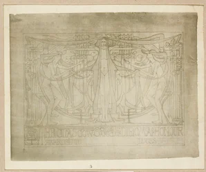Ehrenurkunde, entworfen für den Glasgow School of Art Club, 1894-95