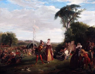 Maifeiertag zur Zeit von Königin Elisabeth 1821