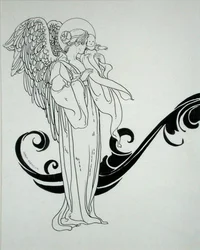 Engel und Baby, Illustration aus 