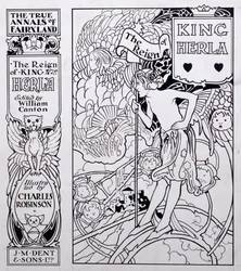 Titelbildillustration für Die wahren Annalen des Märchenlandes, Die Herrschaft von König Herla, herausgegeben von William Canton, veröffentlicht 1900