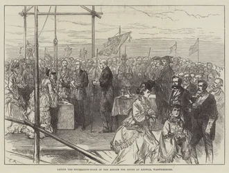 Grundsteinlegung des Asyls für Idioten in Knowle, Warwickshire