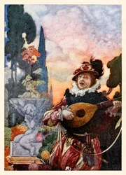 "Mark how one string, sweet husband to another, strikes each by each by mutual ordering" aus "Harmony and Melody