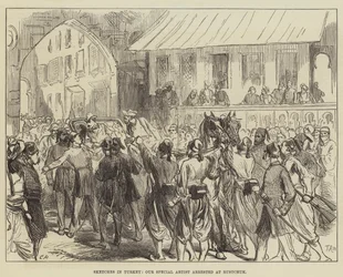 Skizzen in der Türkei, unser Spezialkünstler in Rustchuck verhaftet