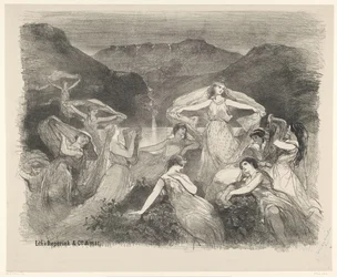 Szene aus dem Ballett Zélie oder der Zauberschleier