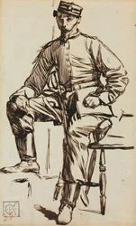 Charles Keene als Freiwilliger