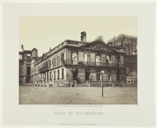 Palais de Saint-Cloud, aus der Serie "Paris et ses environs"