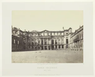 Pariser Brand (Fassade des Palais de Saint-Cloud), aus der Serie "Paris Incendié"
