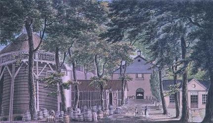 Messrs Beaufoy, Essigbrennerei, ehemals Cupor Gardens