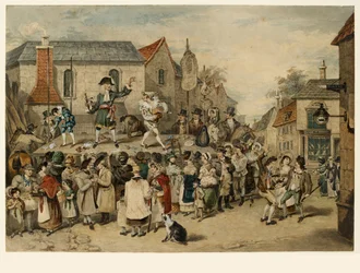 Ein Jahrmarkt in Woodstock