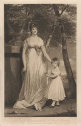 Charlotte Gräfin Cholmondeley und ihr Sohn der Ehrenwerte Henry Cholmondeley