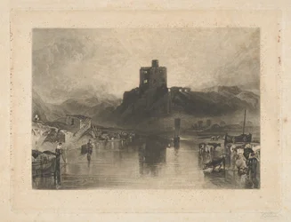 Norham Castle am Fluss Tweed