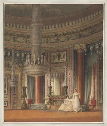 Der runde Speisesaal im Carlton House, London