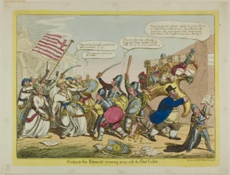 Carlo der Große, flieht mit den Ostindien