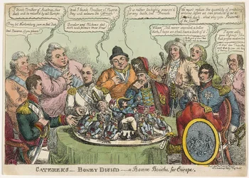 Caterers- Boney Dishd- ein Leckerbissen für Europa, veröffentlicht 1813