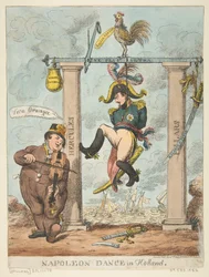 Napoleon Tanz in Holland, 1. Januar 1814