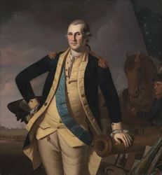 George Washington in der Schlacht von Princeton