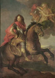Porträt von Armand Jean Vignerot, Herzog von Richelieu bei der Belagerung von Castellamare 1647