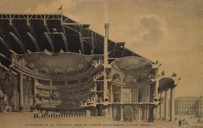 Innenraum der neuen Salle de Comédie-Française im Théâtre de l