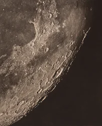 Fotokarte des Mondes