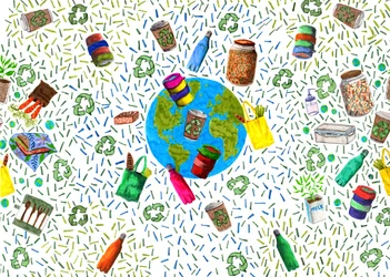 Recyclingbehälter-Design