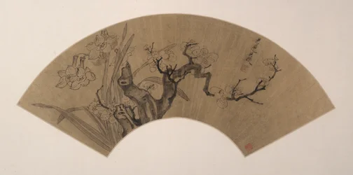 Pflaumenblüten und Narzissen