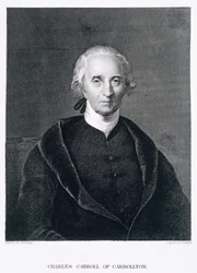Charles Carroll von Carrollton, graviert von Asher Brown Durand (1796-1886)