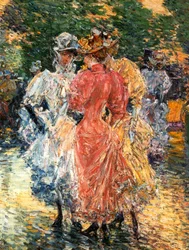 Plaudernde junge Frauen, um 1892