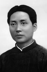 Porträt von Mao Tse-Tung (Mao Ze-Dong oder Mao Zedong oder Mao Tse Toung oder Mao Tso Tong) (1893-1976), als junger Mann, der später chinesischer Staatschef wurde - China, ca. 1915
