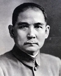 Porträt von Sun Yat-sen (1866-1925), chinesischer Revolutionär und Staatsmann.