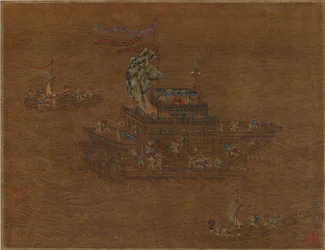 Eine königliche Barke auf See, Ming- oder Qing-Dynastie