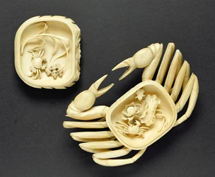 Schachtel in Form einer Krabbe, Qianlong-Periode, 1736-95