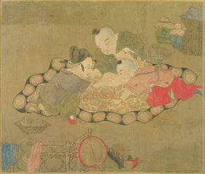 Kinder beim Spielen, Ming-Dynastie, 1500
