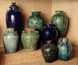 Chinesische glasierte Krüge