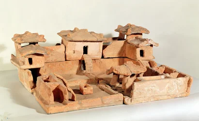 Grabmodell eines Bauernhofs, aus Thanh Hoa, Vietnam