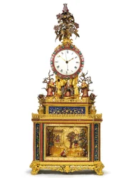 Kaiserliche Schlag-, Musik- und Automatenuhr "Daoist Immortal", Guangzhou Werkstätten, Qianlong-Periode, 1736-95