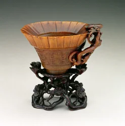 Libationsbecher, Qianlong-Zeit 1736-95, Ching-Dynastie, chinesisch, Mitte 17. Jahrhundert