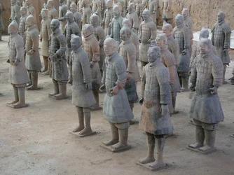 Xian-Museum, Terrakotta-Krieger aus dem Grab des Kaisers Shi Huangdi