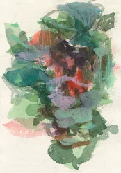 Abstrakte Komposition, Organische Formen/Pflanzenserie, 2021