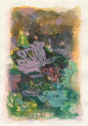 Abstrakte Komposition, Organisch/Pflanzen-Serie, 2021